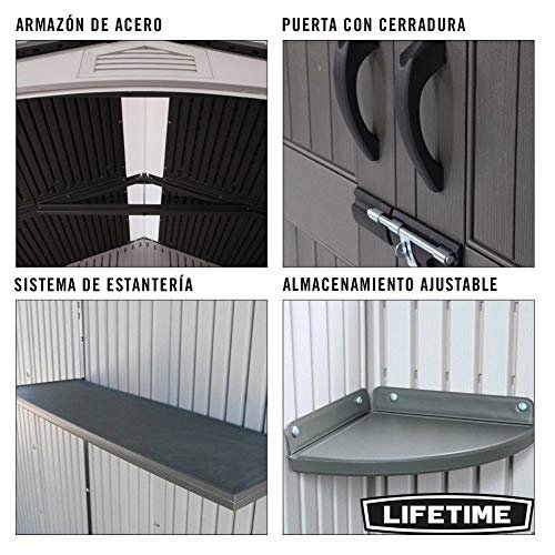 Lifetime 6433 Outdoor Storage Shed with Windows, 11 by 11 Feet 11 x 11 Ft.