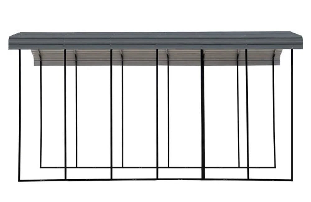 Arrow Carport, 14 ft. x 29 ft. x 14ft. Charcoal 14′ x 29′ x 14′