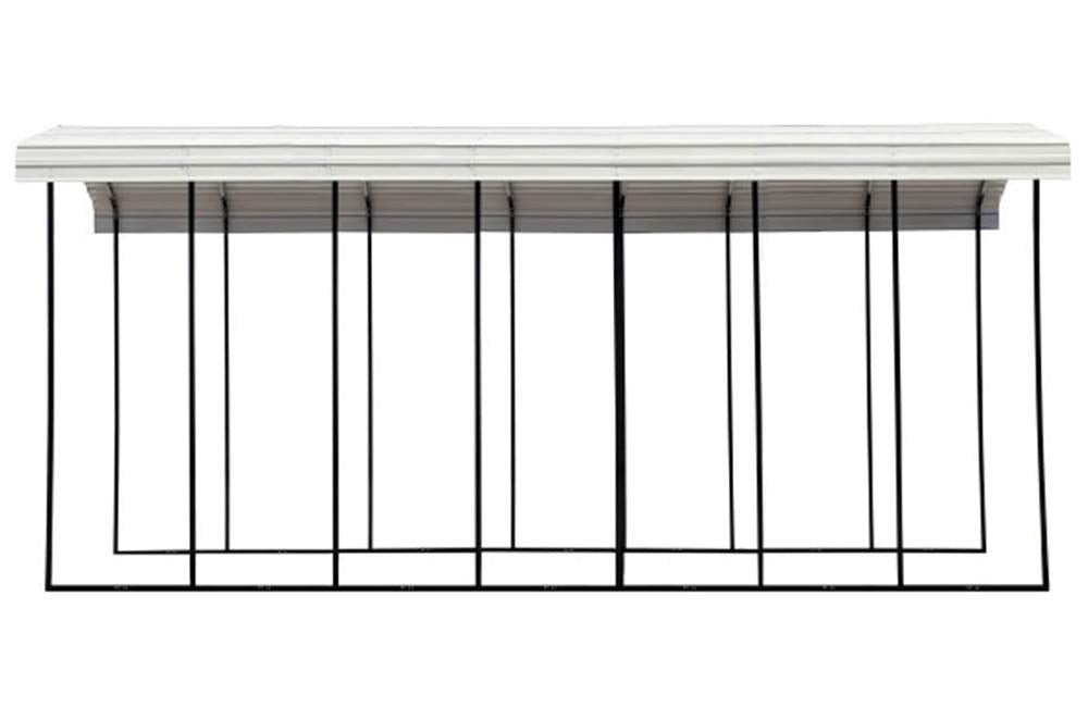 Arrow Carport, 14 ft. x 33 ft. x 14ft. Eggshell 14′ x 33′ x 14′