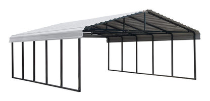 Arrow Carport, 20 ft. x 24 ft. x 7ft. Eggshell 20′ x 24′ x 7′