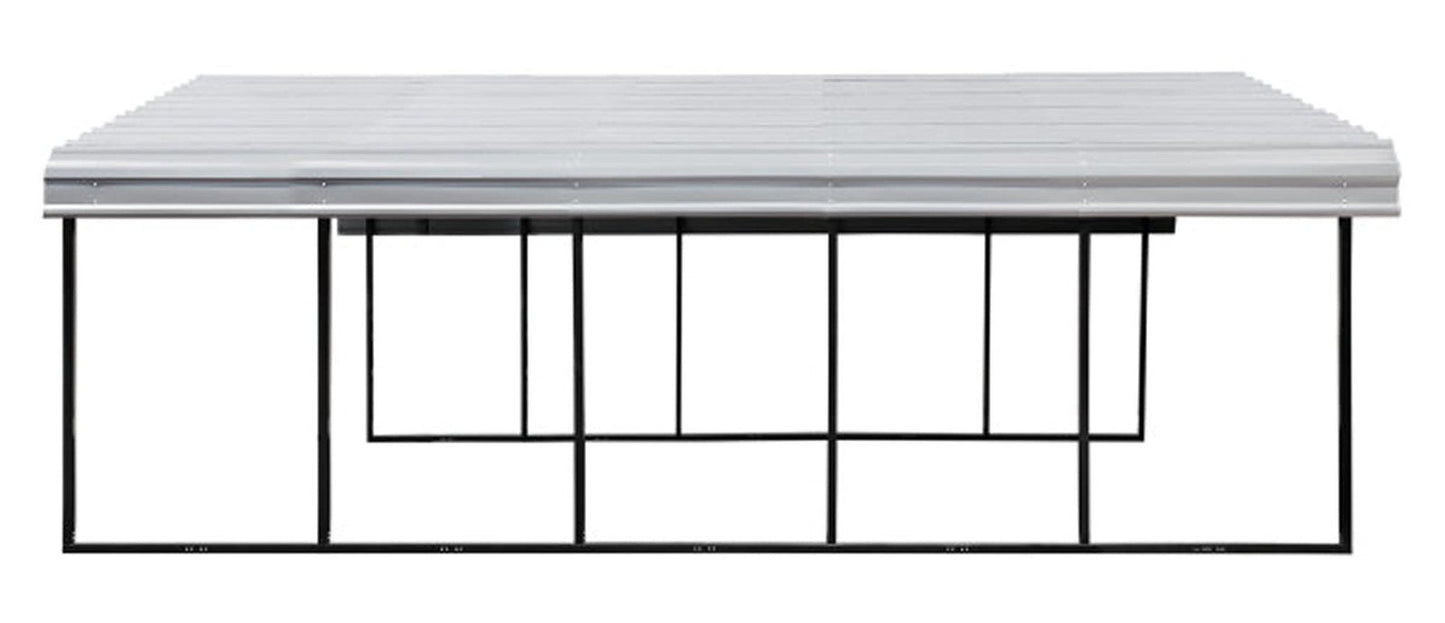 Arrow Carport, 20 ft. x 24 ft. x 7ft. Eggshell 20′ x 24′ x 7′