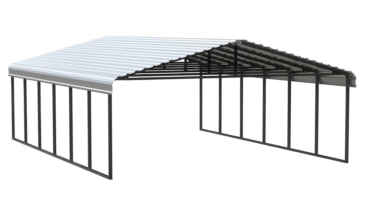 Arrow Carport, 20 ft. x 29 ft. x 9 ft. Eggshell 20′ x 29′ x 9′