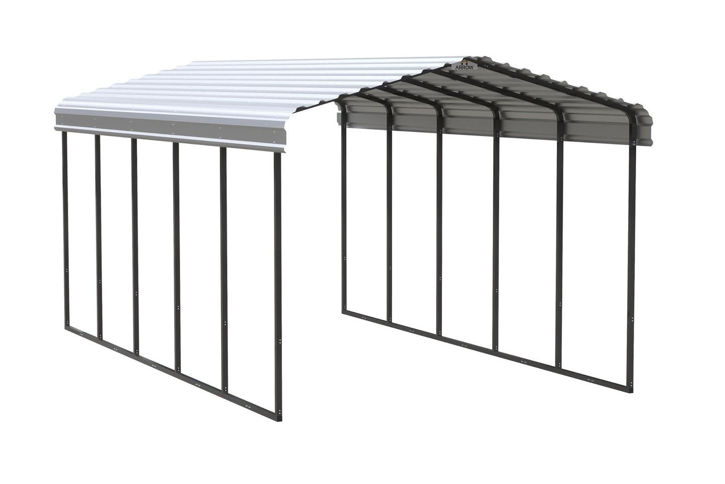 Arrow Carport, 12 ft. x 24 ft. x 9 ft. Eggshell 12′ x 24′ x 9′