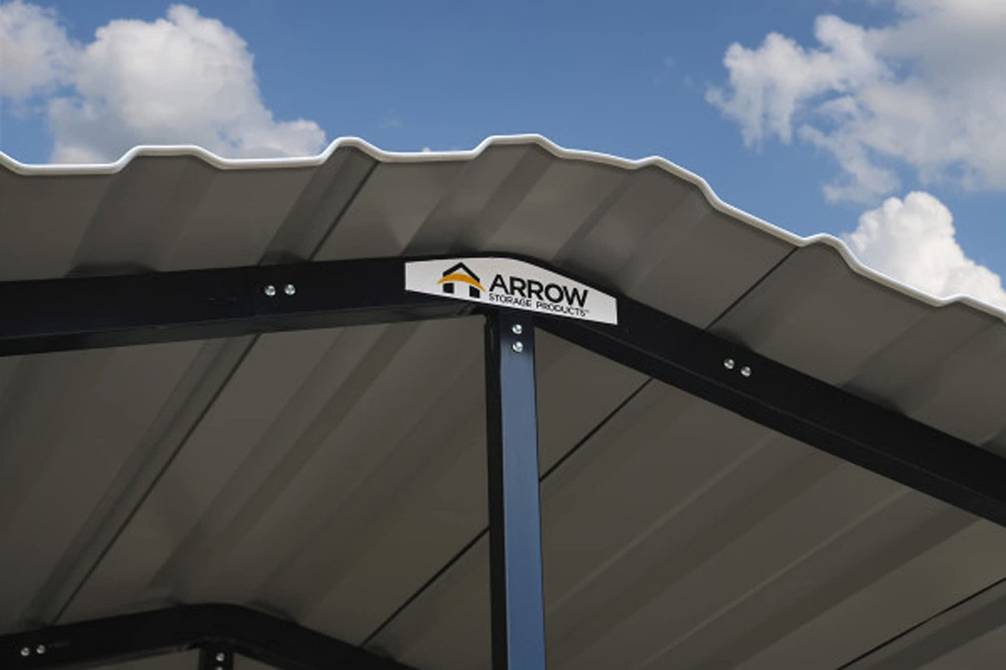 Arrow Carport, 20 ft. x 20 ft. x 7ft. Charcoal 20′ x 20′ x 7′