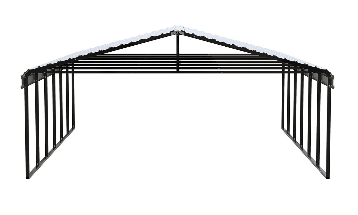 Arrow Carport, 20 ft. x 29 ft. x 9ft. Eggshell 20′ x 29′ x 9′