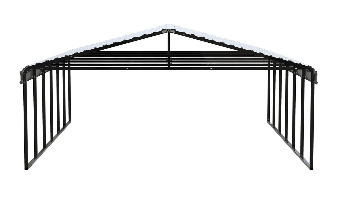Arrow Carport, 20 ft. x 29 ft. x 9 ft. Eggshell 20′ x 29′ x 9′