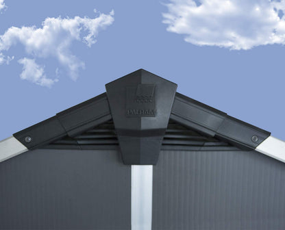 Palram – Canopia | Yukon 11×17 Storage Shed, Gray 11′ x 17′