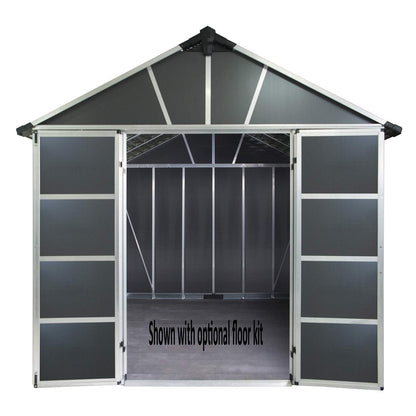 Palram – Canopia | Yukon 11×21 Storage Shed, Gray 11′ x 21′