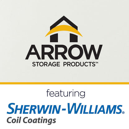 Arrow Carport, 10 ft. x 29 ft. x 9ft. Eggshell 10′ x 29′ x 9′