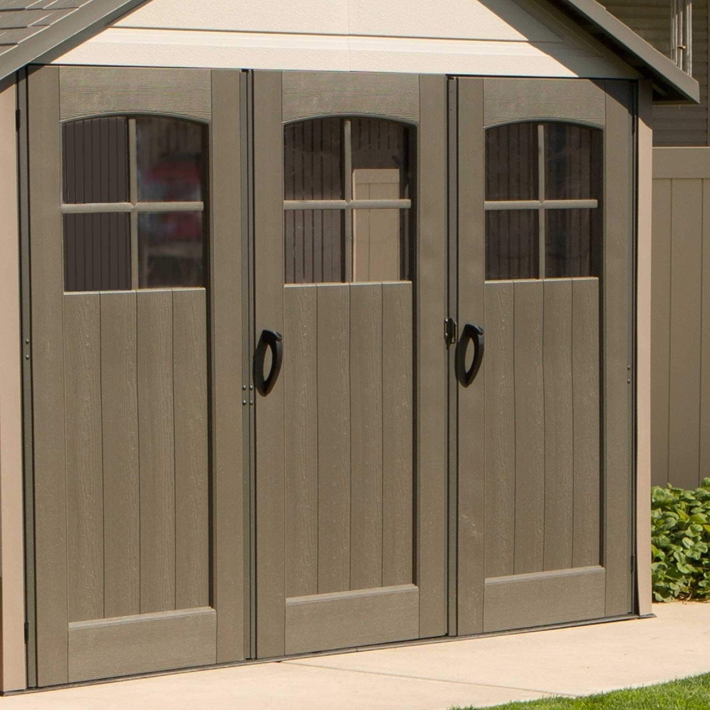 Lifetime 60236 11 x 18.5 Ft. Outdoor Storage Shed, 11 x 18.5, Desert Sand