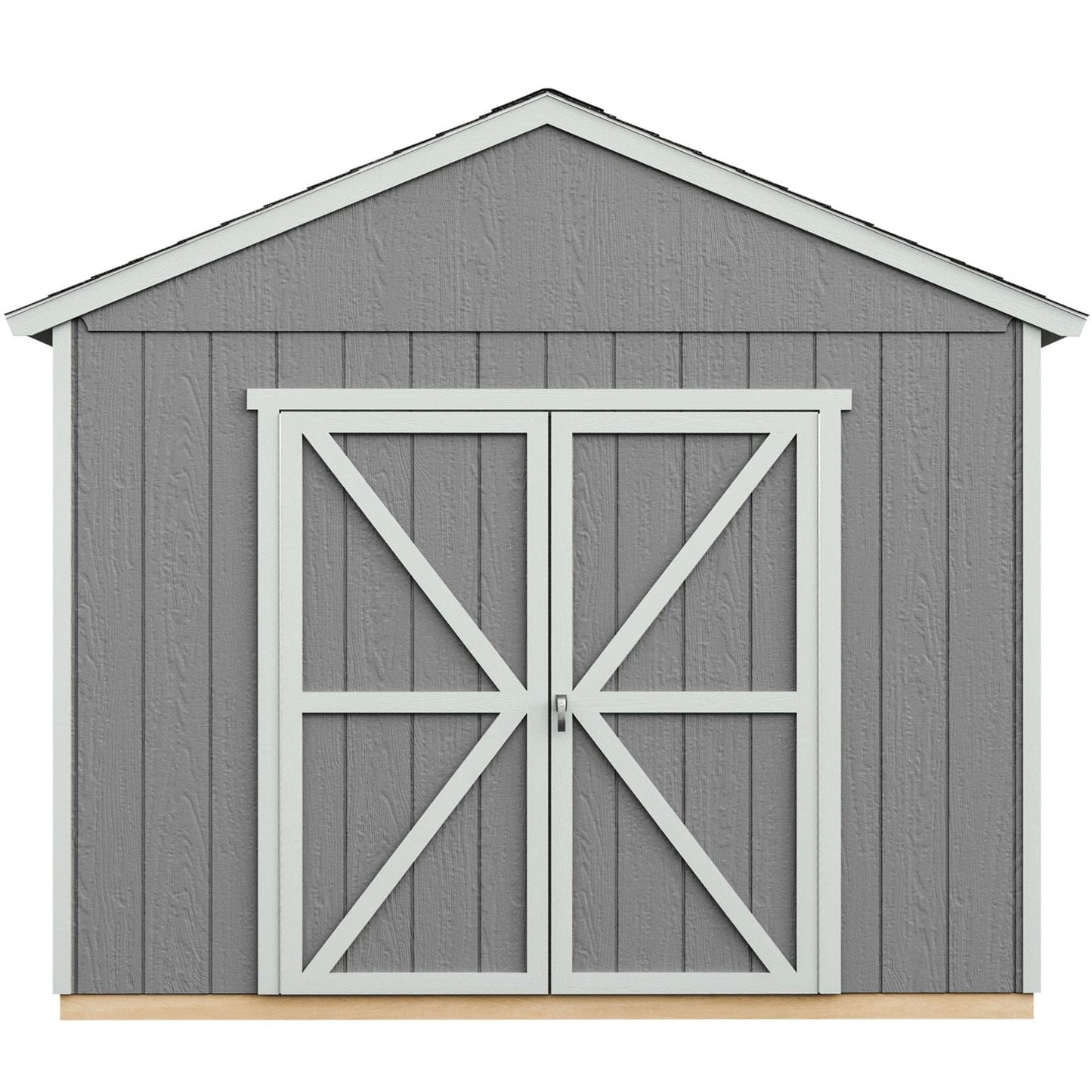 Handy Home Products Rookwood 10×18 Do-It-Yourself Wooden Storage Shed Brown Without Floor