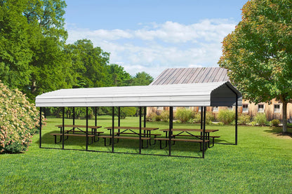 Arrow Carport, 10 ft. x 29 ft. x 9ft. Eggshell 10′ x 29′ x 9′