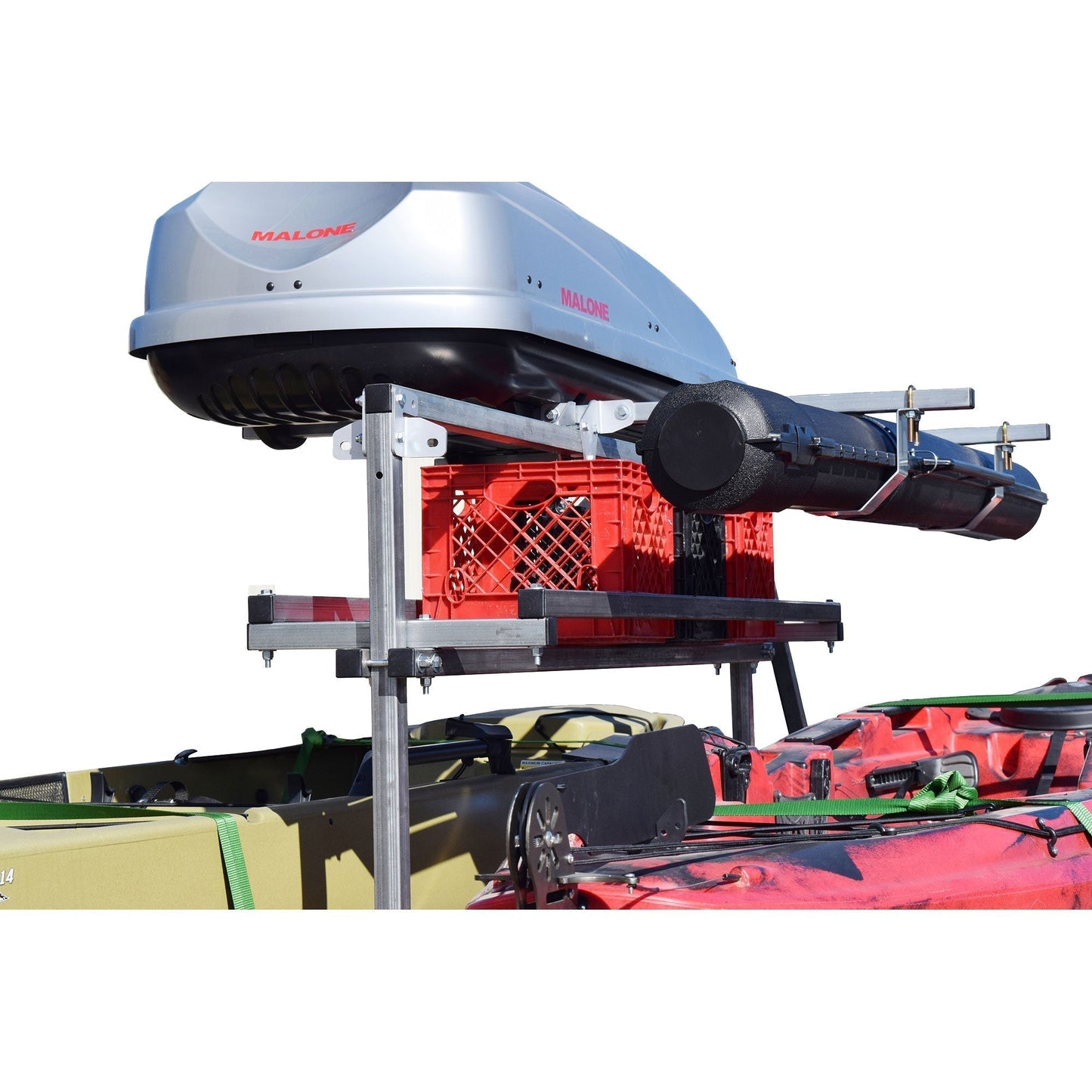 Malone MegaSport 2-Boat SaddleUp Pro Ultimate Angler Trailer Package